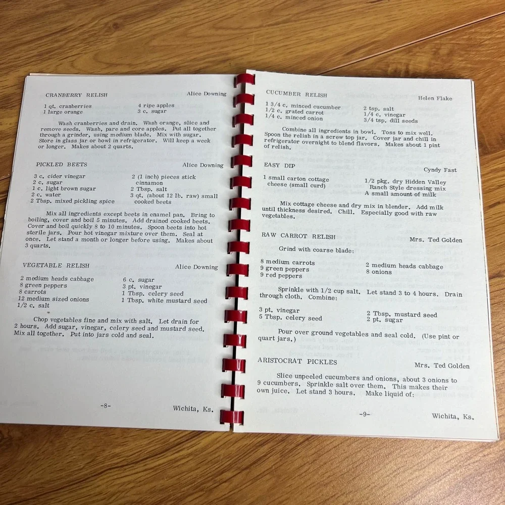 Gospel Assembly Church Cookbook 1978 Wichita Kansas Vintage Spiral Bound
